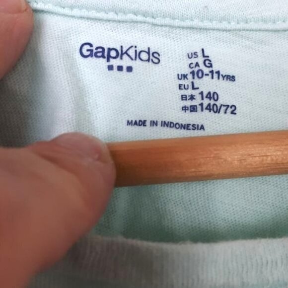 Gap Green (Soft Jade) Eyelet Lace Cap Sleeve Top Girls Size Large - Picture 5 of 9